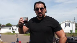 ... locates his original drinking glass and can finally mix proper drinks