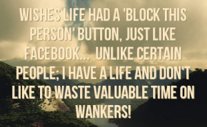 Haters Facebook Status On Cliffs Background