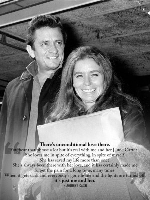 Johnny Cash and June Carter #unconditionalove