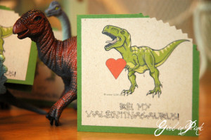 ... pink but i do think they turned out cute as cute as dinosaurs can be