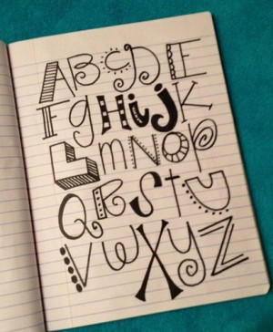 Cool way to write the alphabet