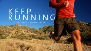 Keep running motivation wallpaper