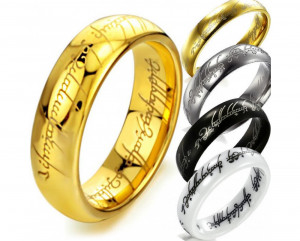Home » Rings » The Lord of the Rings Wedding bands Tungsten Ceramic ...