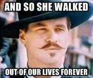 Tombstone! Val Kilmer Is the best Doc Holliday!