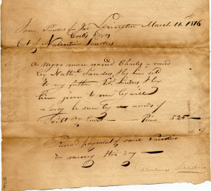 Receipt for an African-American slave http://memory.loc.gov/award ...