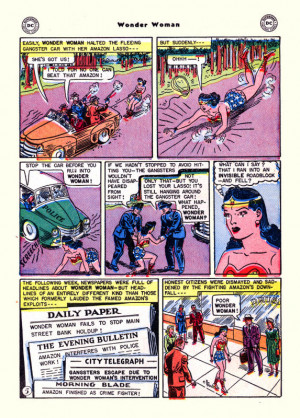 Original Wonder Woman Comic Strip As wonder woman.