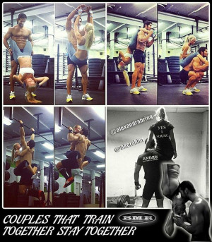 the couple that trains together ... stays together (or at least visits ...