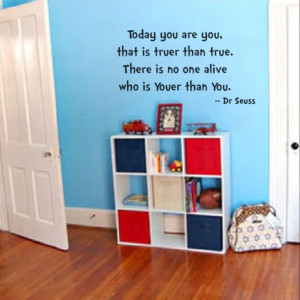 Kids Wall Decal Dr Seuss Book Quote Today you by TheCraftyGeeks, $8.95