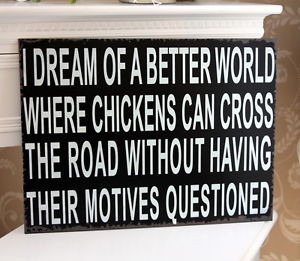 ... -plaque-picture-shabby-vintage-gift-chic-chickens-dream-quote-print