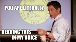 pretty sure that if Chris Traeger were here, he’d give it two ...