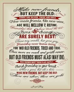 ... instant, craft idea, friends quotes old, new friends, quotes about old