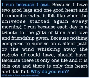 run because....