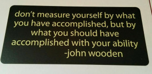 When I was waiting in line for Pieology I noticed a wall of quotes ...