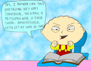 Stewie Griffin on GOD by strongbadian
