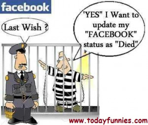 is very funny picture of a prisoner related to facebook in this funny ...