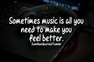 better, feeling, headphones, life, mood, music, quote