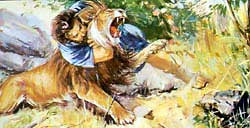 Samson and the Lion