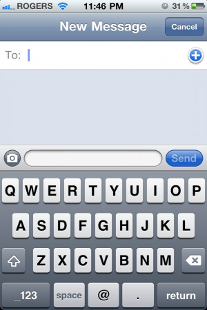 How to Send a Text: Iphone
