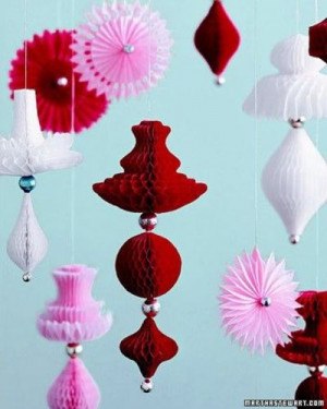 Floating Ornaments Using honeycomb paper and templates, create a ...