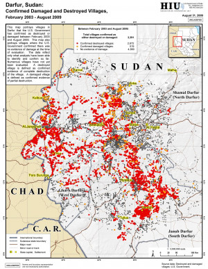 Darfur Genocide Map