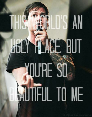 this picture annoys me so much. they've used blink lyrics on a picture ...