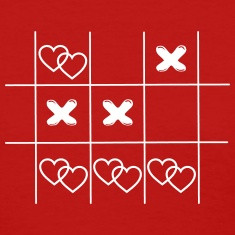 tic tac toe hearts in love game vintage drawing wo designed by life in ...