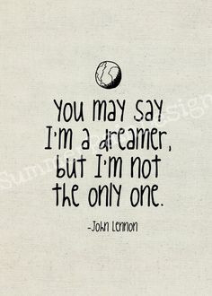 John Lennon song lyrics print - Imagine - cream 5x7.. WANT! $9.00 on ...