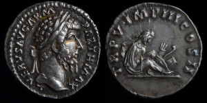 Lucius Verus, Denarius struck in 165 AD