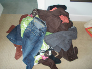 Pile Of Clothes On Floor
