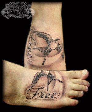 Free Bird State Art Tattoo