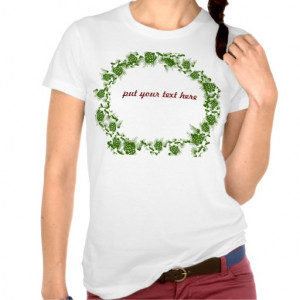 Christmas wreath: beer quote shirts