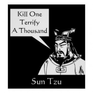 Sun Tzu and Quote -- Famous Military Strategist Print