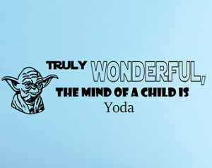 Star Wars Yoda With Lightsabers Saying Wall Decals