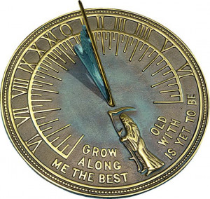 ... 67.95. Horizontal Sundial with the famous quote Robert Browning quote