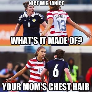 Soccer players love to quote mean girls