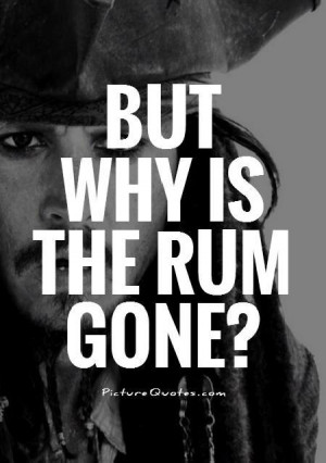 Captain Jack Sparrow Rum Quotes