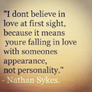 ... image include: quote, cute, nathan sykes, love and love at first sight