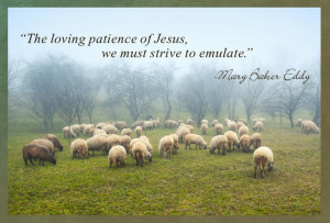 ... patience of Jesus, we must strive to emulate.” -Mary Baker Eddy