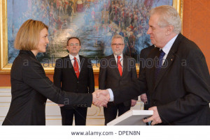 Stock Photo Milos Zeman Ines Troha Brdar