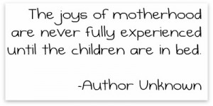 The Joys of Motherhood {Dear Squishy & #WW}