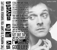 mantras to carry you through your life... by Rik Mayall | Rik ...