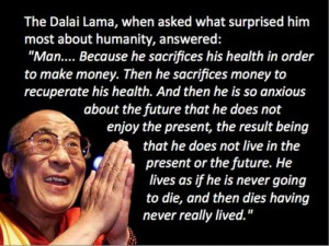 Dalai Lama Quote on Life.. he is an inspiration