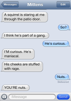 Angie Bailey has created similar hilarious series of conversations ...