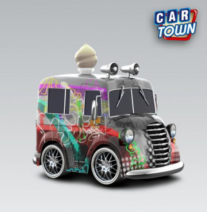 Thread: Graffiti tagged ice cream truck!!!