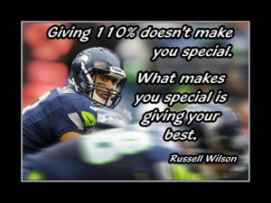 Poster Russell Wilson Seattle Seahawks Photo Quote Wall Art Print 5x7 ...
