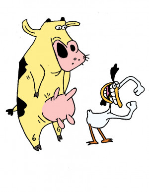 Cow And Chicken Heinousflame