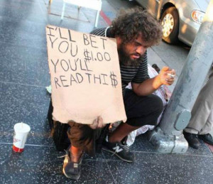 Homeless People With Funny Homeless Signs And Quotes