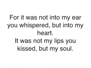 heart, kiss, lips, love, quotes, soul, whisper
