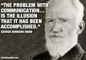 George Bernard Shaw communication quote