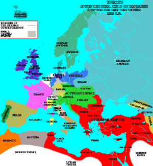 map of europe after congress of vienna